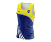 Custom Singlet Blue, White & Yellow